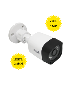 Câmera Bullet HD 720P 1.0MP 2,8mm - Opus Security